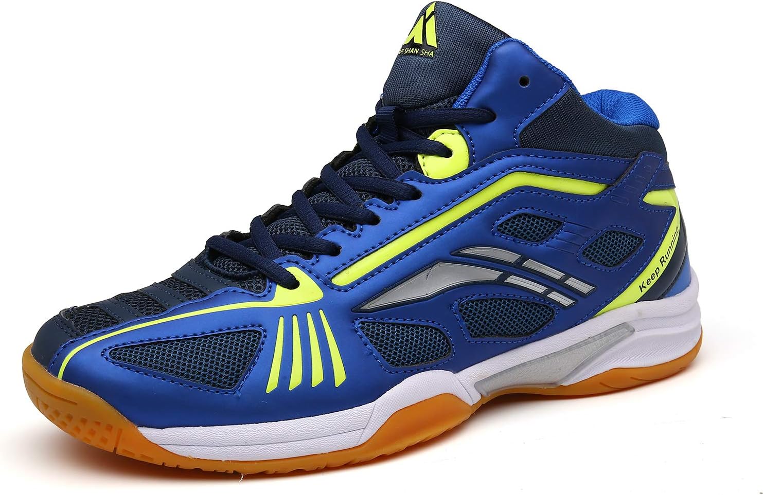Mishansha Mens Hard Court Tennis Shoes Athletic Indoor Outdoor Racquet Squash Sports Sneakers Dark Blue