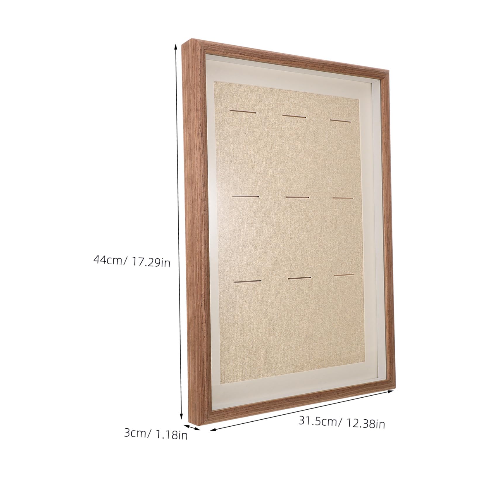 Marco de Medallas de Madera Marrón Café para Pared, Diseño Moderno