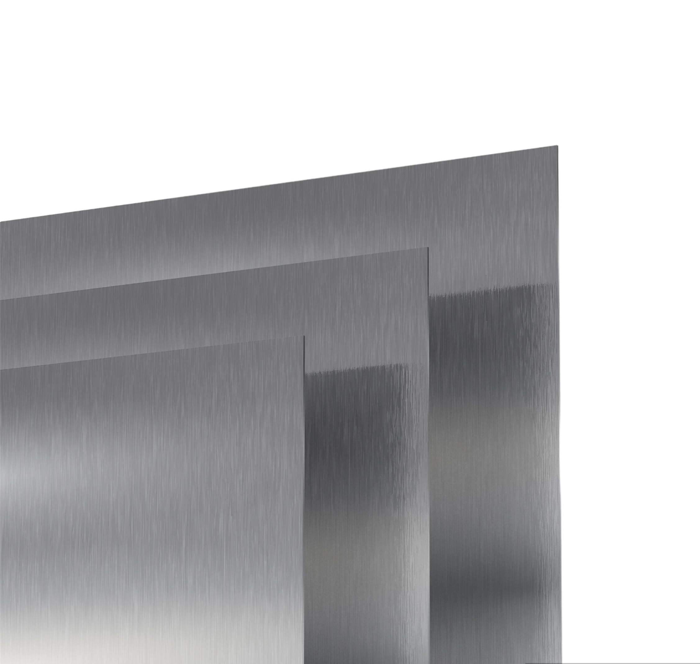Produktbild von 3mm Edelstahlblech V2A Gebürstet – 400x1000mm Mit Schutzfolie, Rostfrei 1.4301