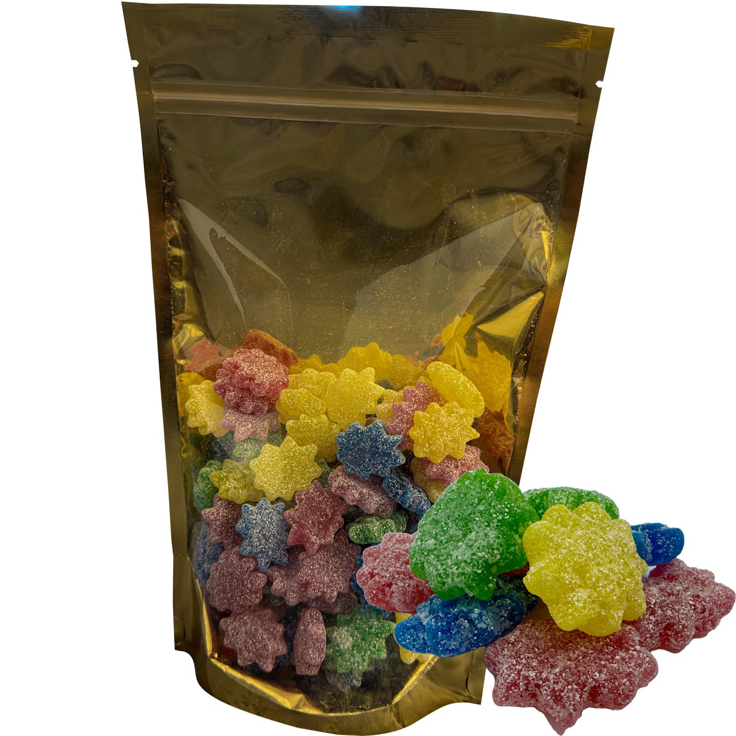 NIMIANOBrand Assorted Four Flavor Sour Power Bursts Freshly Packaged in Reusable Pouch | 1 Lb. (Assorted Bursts)