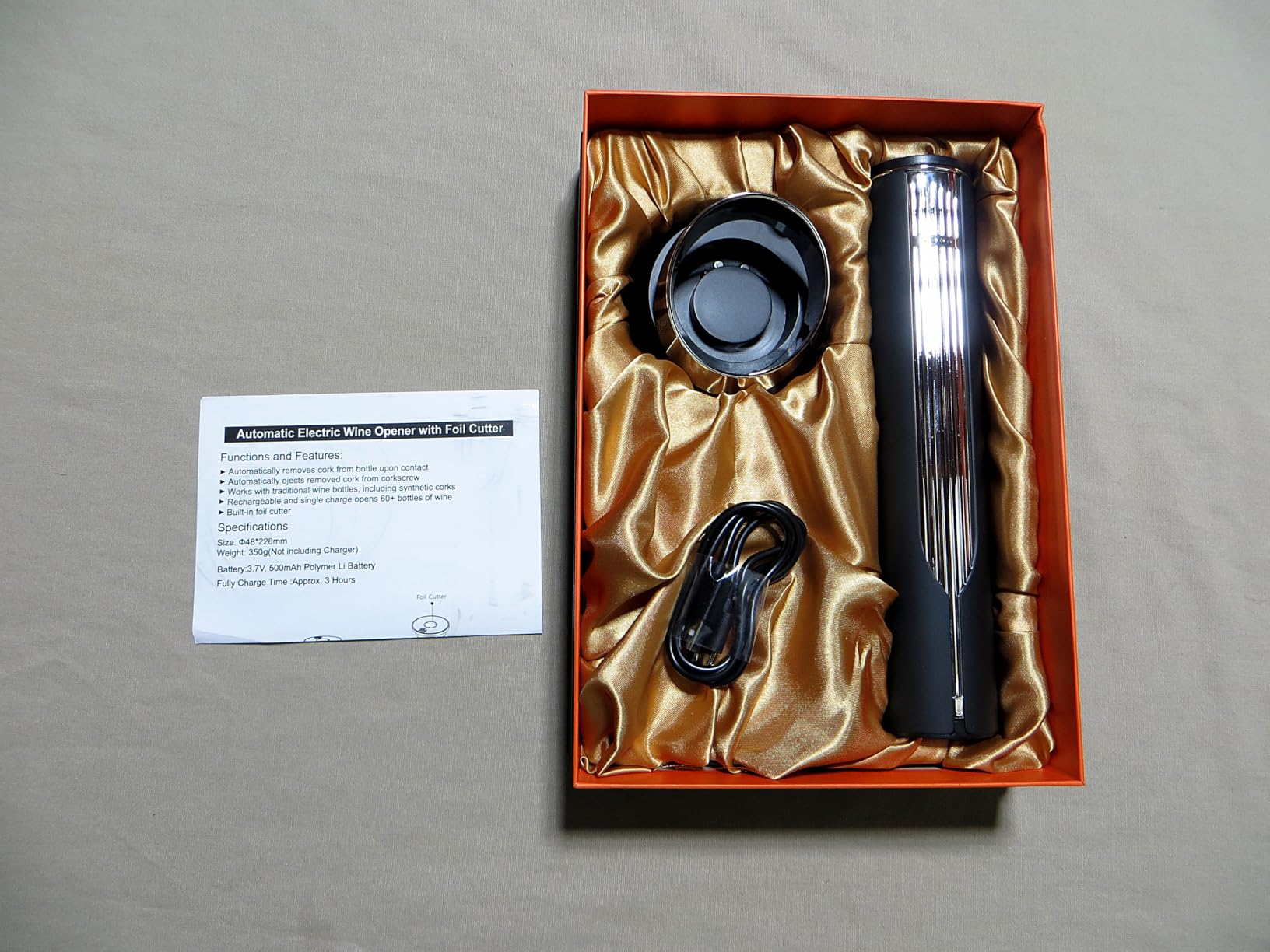4 in 1 electric wine opener set product image 5