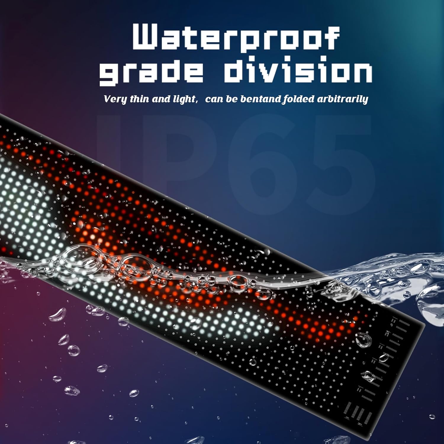 Devil's Eye:23.42"x4.72" Programmable ojos led para carro Windshield Display for Sedans, SUVs & Medium Trucks - USB-Powered LED Matrix Panel, Remote/App Control, Custom Car - Image 6