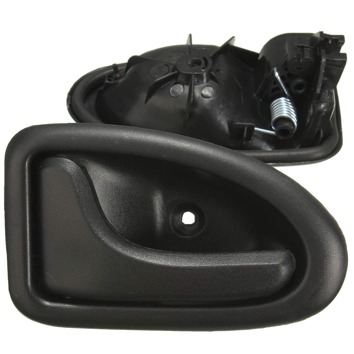 Poignée De Porte Intérieure Droite Pour Renault Clio, Megane, Scenic - Noir Plastique - 12