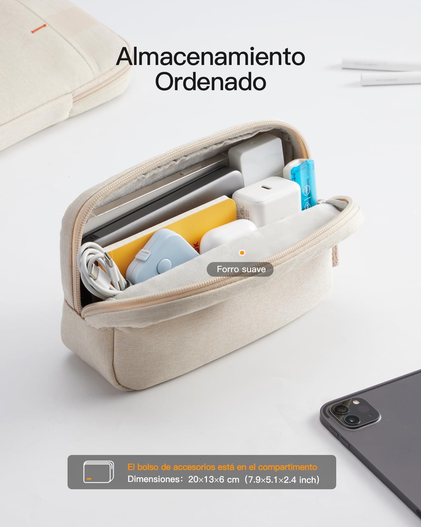 Inateck 360° etui ochronne na laptopa, kompatybilne z 14-calowym MacBook M1/M2/M3/M4/M5 Pro/Max 2021-2026, pokrowiec na laptopa z torebką akcesory