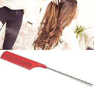 Pentes De Cabeleireiro, Pente De Cabelo De Rato Para Destaque, Pente Para Fabricantes De Pipoca, Pente Para Fabricantes De Pipoca De Cabelo Para Salão Doméstico (Vermelho)