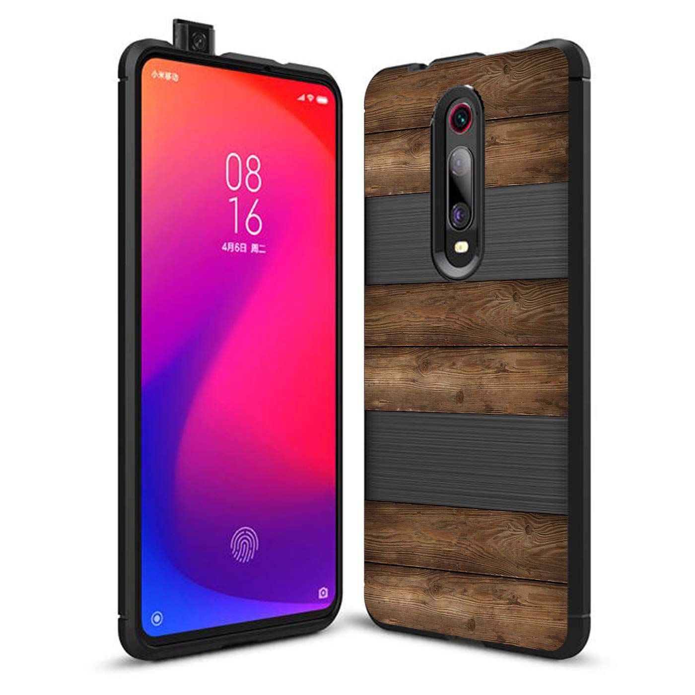 Fashionury Strips of Wooden Hybrid Protective Back Case/Designer Case for Xiaomi Redmi K20 / Redmi K20 Pro Back Cover (B07VNL29QG) Amazon Price History, Amazon Price Tracker