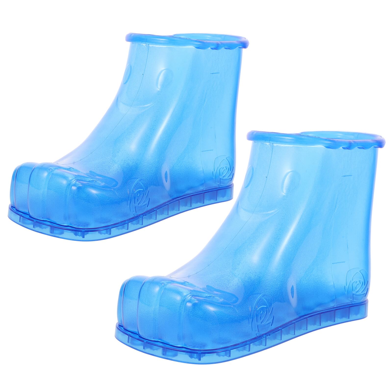 Fußbadschuhe aus Pvc Größe 42 Blau Tragbar und Leicht zu Reinigen für Zuhause und Reisen Hohe Stiefel zum Einweichen der Füße im Fußbad