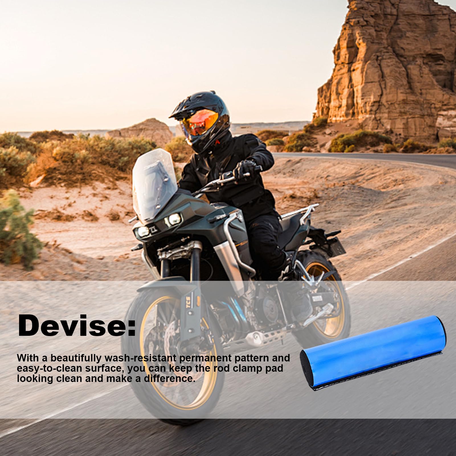 Protège-volant - Coussin en mousse Crossbar, housse de volant de motocross, coussin Dirt Bike | Protection de coussinet absorbant les chocs haute densité Protection de poitrine ergonomique pour moto