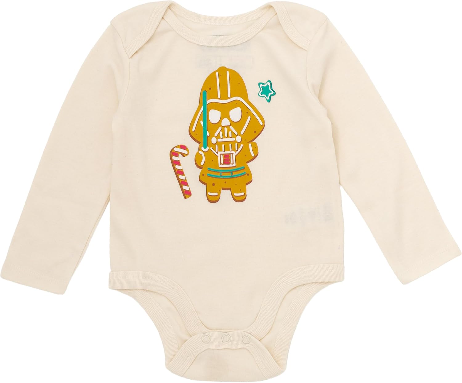 STAR WARS Christmas Baby Bodysuit, Pants and Velour Santa Hat 3 Piece Outfit Set Newborn to Infant Sizes (0-24 Months) - Image 3