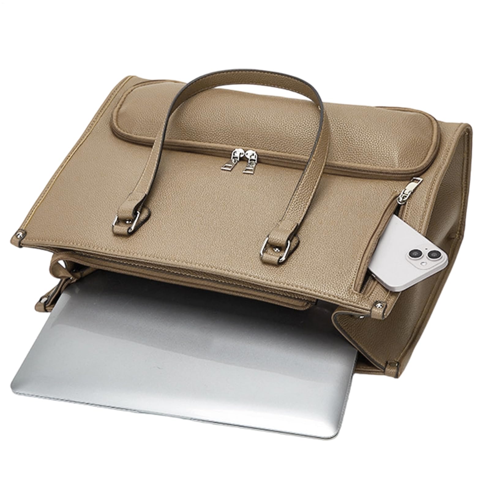 Laptoptasche für Damen, isoliert, groß, verstellbar, mehrere Taschen, Business-Tasche für Damen, für Handy, Tablet, Essen, Getränke, Büro, Uni, Business, Roadtrip, Camping