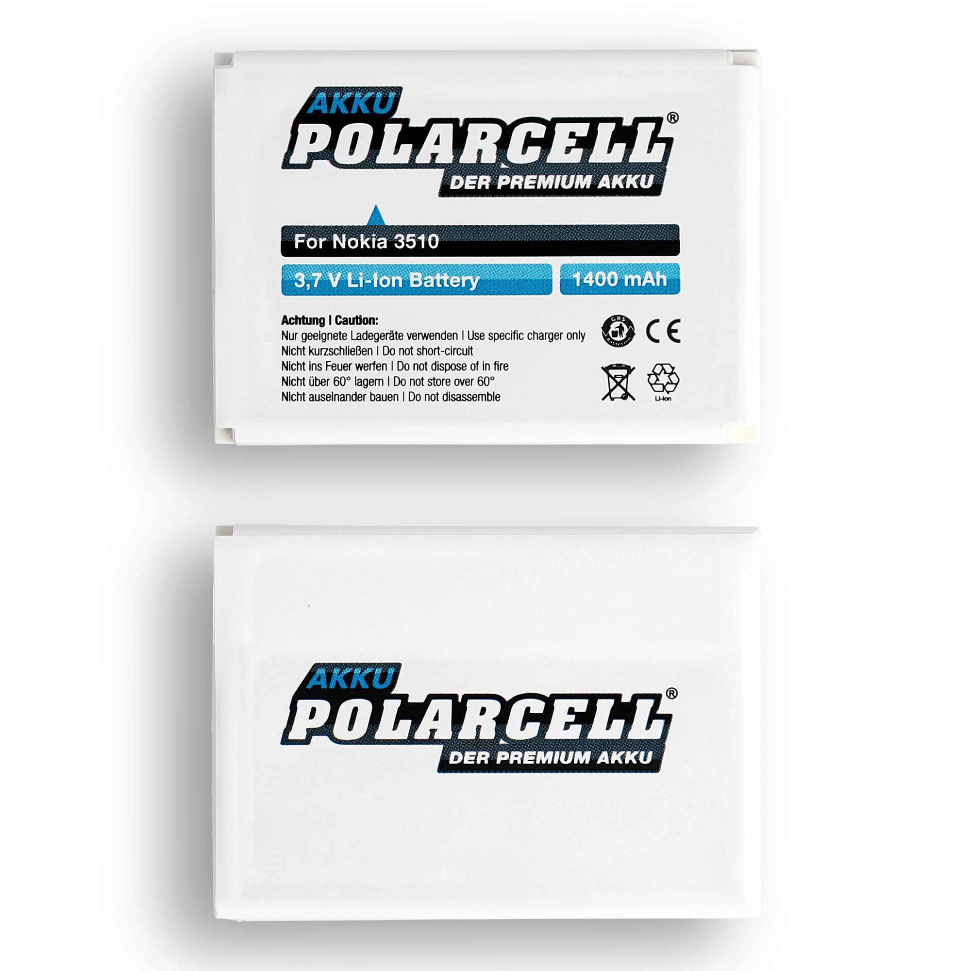 PolarCell Batteria per Nokia 3310 3330 5510i BMC-3 BLC-3 1800mAh Li-Polymer
