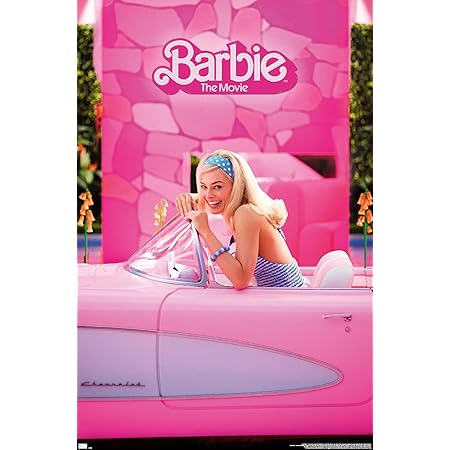 Amazon: Trends International Mattel Barbie: The Movie - Barbie Car