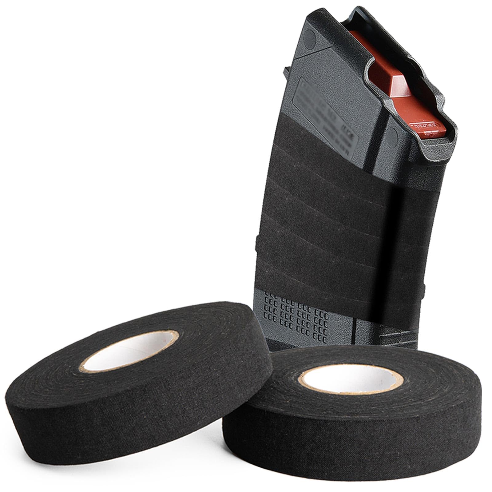 Miaozhun 2 Pack Tactical Tapes, 1 in x 27.34 yds Handgun Grip Tape, Multipurpose Goon Grip Wrap for Guns, Rifle, Shotguns, Hockey, Lacrosse, Baseball, Softball Bats, Sport Handle, Gardening Tools
