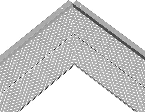 Miniatura 12 de VEVOR Protector de canalón, 6 pulgadas de ancho, filtro de hoja de aluminio, cubierta de canalón para bricolaje, 52 piezas de 208 pies de longitud