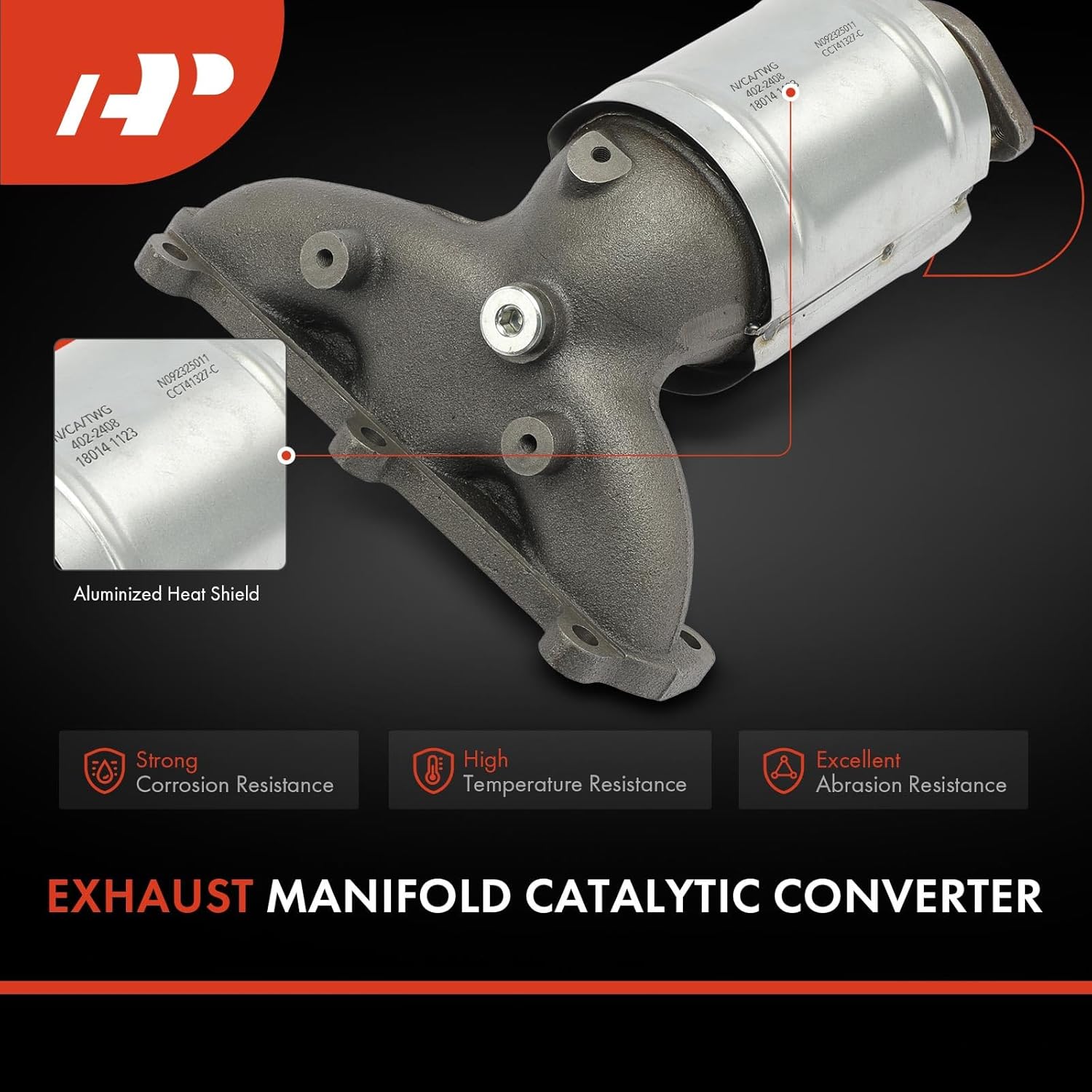 A-Premium Front Right Catalytic Converter with Gasket Direct-Fit Compatible with Kia Sportage 2005-2010 2.7L, Tucson 2005-2009 2.7L, FWD, EPA Compliant