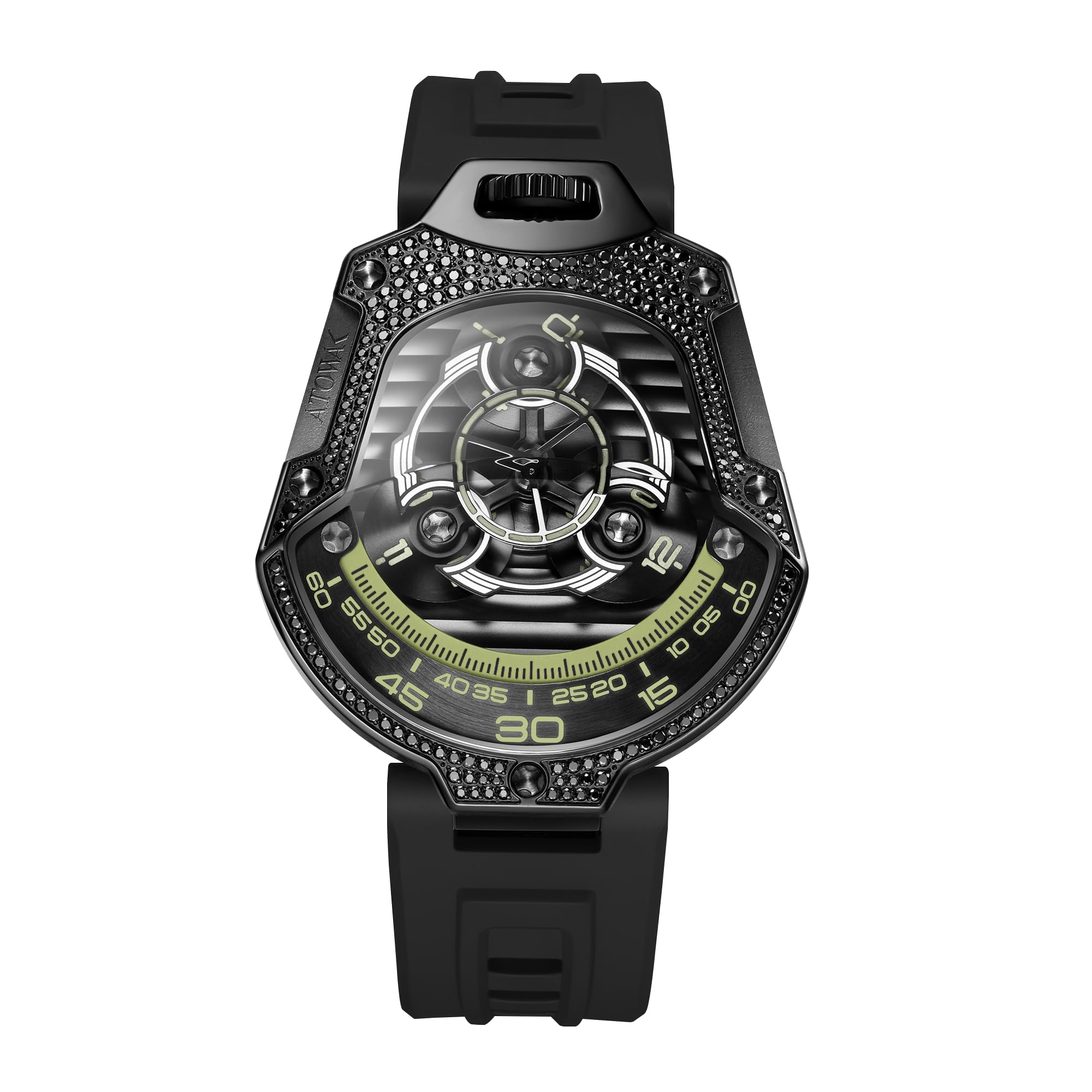 Atowak Stainless Steel Connected Wrist Watch with Leather Strap Water Resistant, Black Case Material 316L Stainless Steel Lens: Scratch-Resistant Sapphire Crystal (B0CYQ78YBJ) Amazon Price History, Amazon Price Tracker