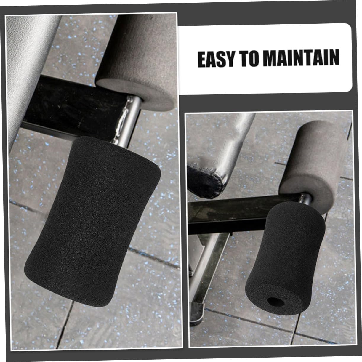 YARNOW Intensified Workouts High Density Foam Sit-up Board Leg Extension Pad Cable Machine Straps