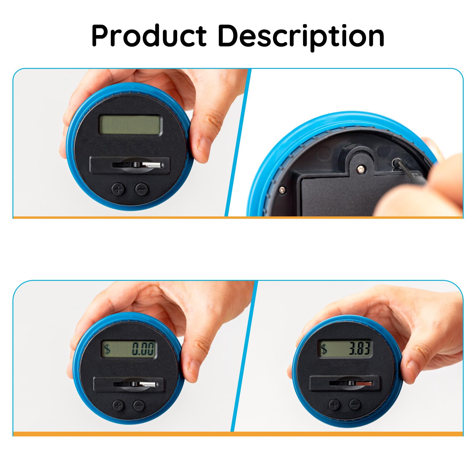 Amazon.co.jp: 貯金箱 100万円貯まる デジタルカウント 貯金箱