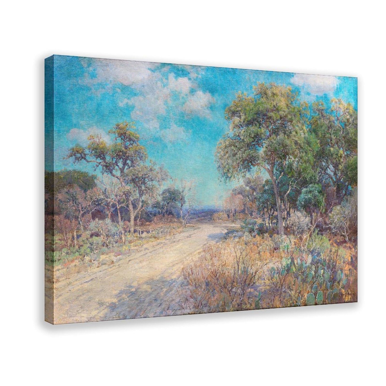 DFJyjFGJJ Julian Onderdonk,Road to The Hills, Canvas Posters Wall Art Bedroom Office Room Decor Gift 16" L X 24" W