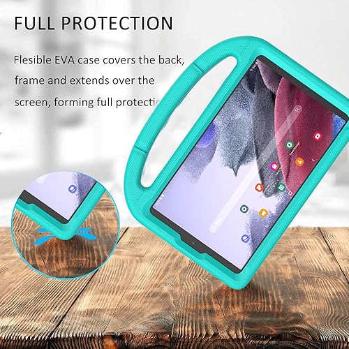 Miniatura 5 de DJ&RPPQ - Funda para niños para Samsung Galaxy Tab A7 Lite de 8.7 pulgadas 2021, ligera, a prueba de golpes, a prueba de niños, linda funda con asa