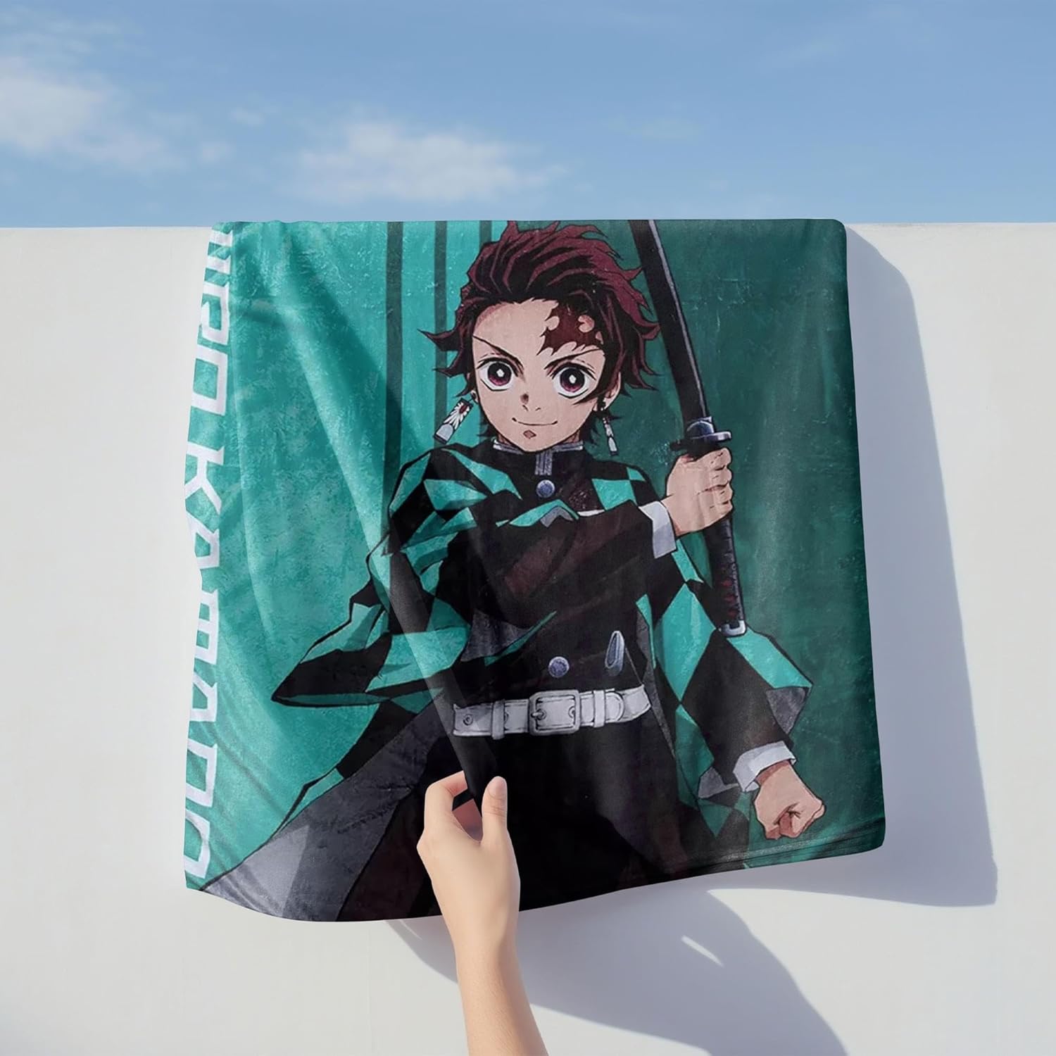 Surreal Entertainment Demon Slayer Tanjiro 45 x 60 Inch Fleece Throw Blanket - Image 3