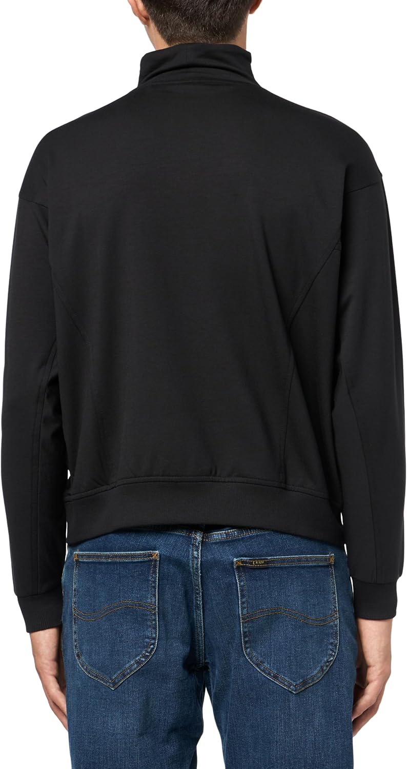 HUGO mens Talua French Terry Quarter Zip Sweatshirt - Image 2