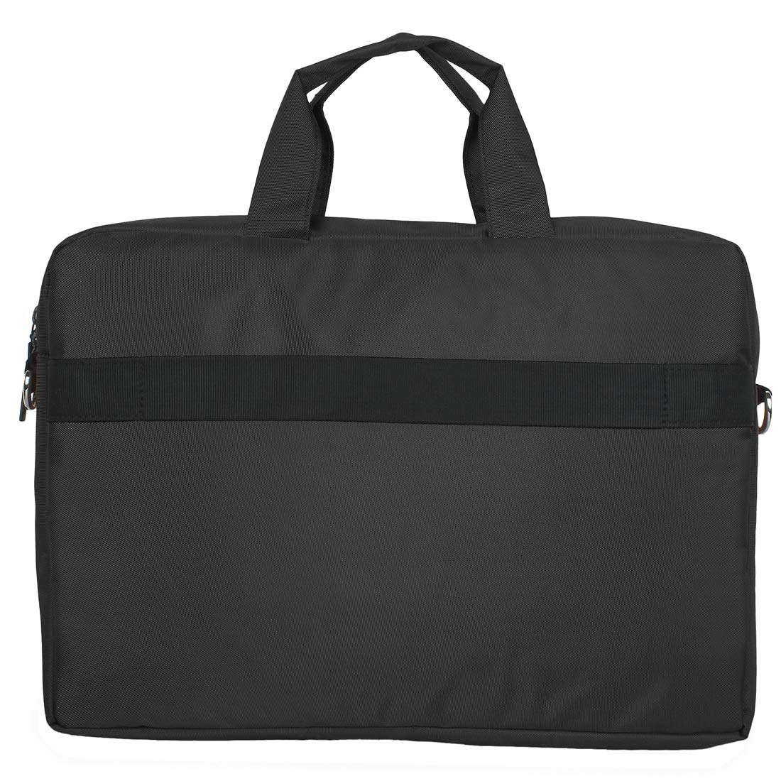 SHIBUI series carry upto 15.6inch Unisex Bag Cross Over Shoulder Messenger Bags for man and women with Detachable shoulder straps & Laptop Compartment (Black) 2