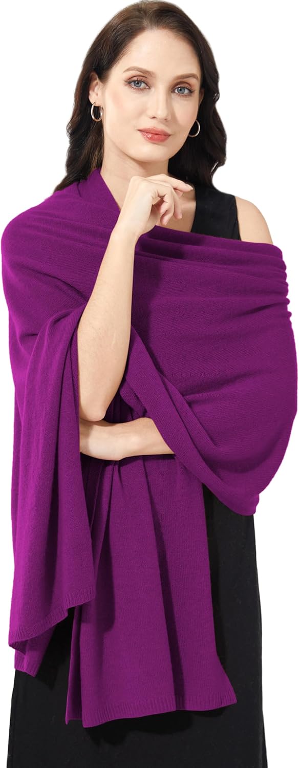 Soft Cashmere Blend Wrap Chic Scarf Stole for Women Wayfarer Travel Extra Large 87"x28"