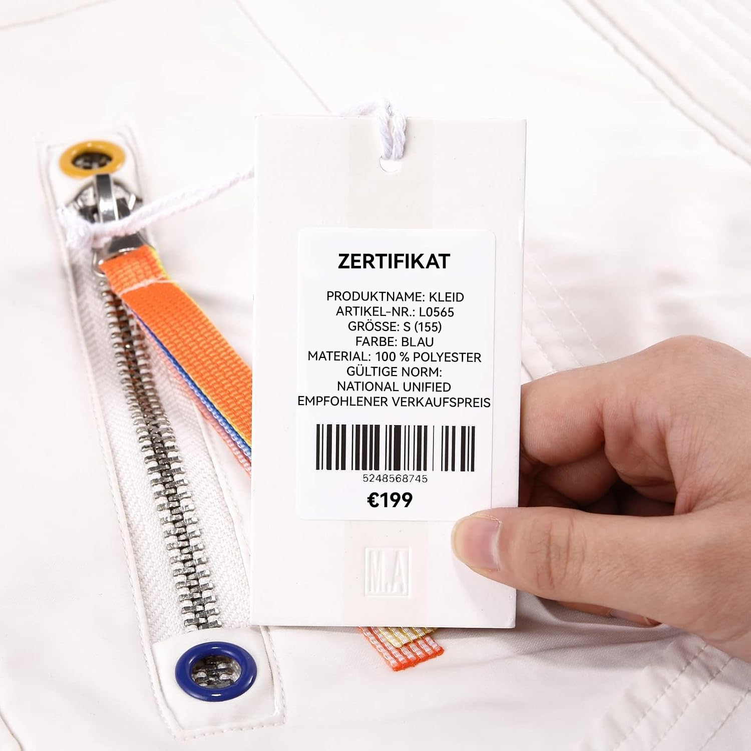 NIIMBOT 3 rotoli di grandi etichette per stampante B1/B21/B3S, bianco, 50 x 80 mm, trasparente, 50 x 80 mm, rotondo-bianco, 50 x 50 mm