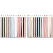 konket 12Pcs Aesthetic Cute Highlighters Bible Pastel Highlighters and Pens no bleed Assorted Colors Double-ended design for Office journaling supplies Pack of 2