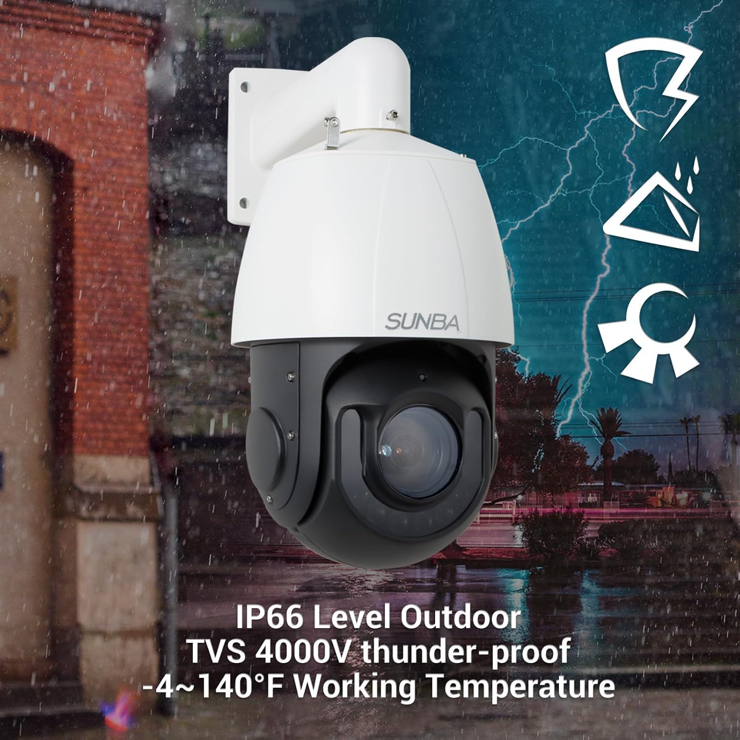 SUNBA 高倍率 PTZカメラ 2機セット Amazon.com : SUNBA High Speed 5MP Outdoor PTZ POE+ AI IP Camera