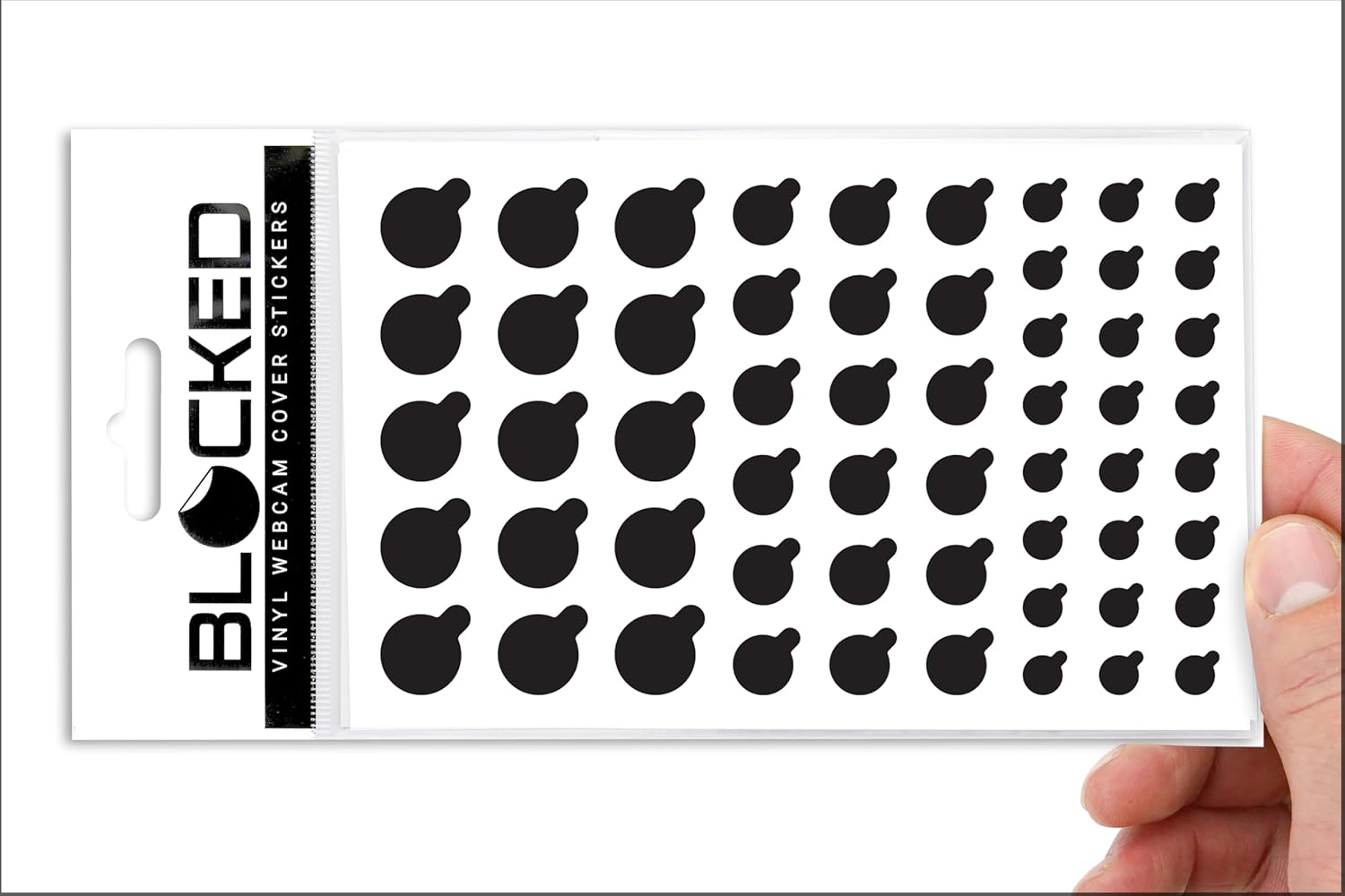 Amazon.com: BLOCKED Webcam/Camera Vinyl Covers | Low-Tack Restickable ...