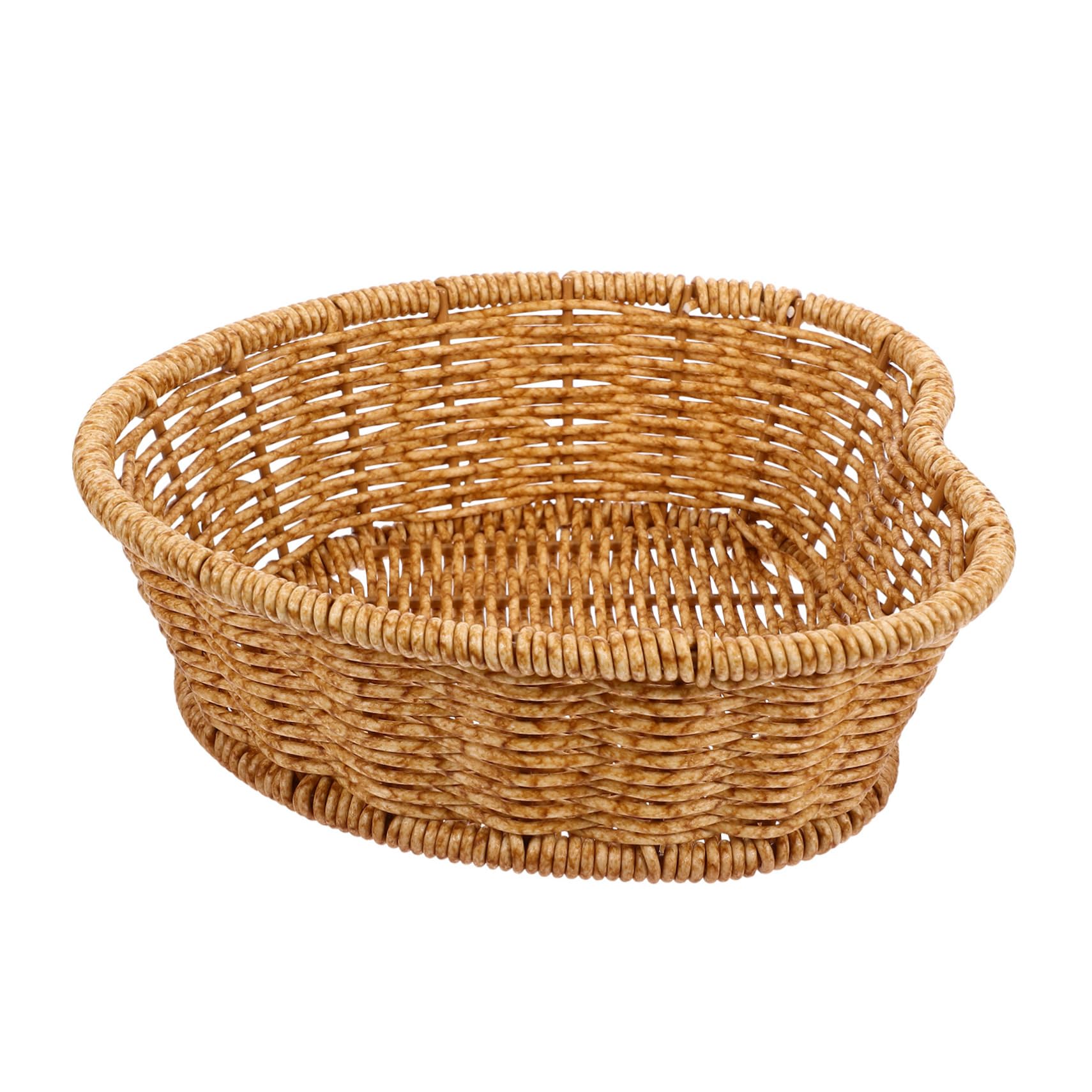 Picnic Basket Heart Shaped Candy Holder Woven Storage Baskets for Snack Bread