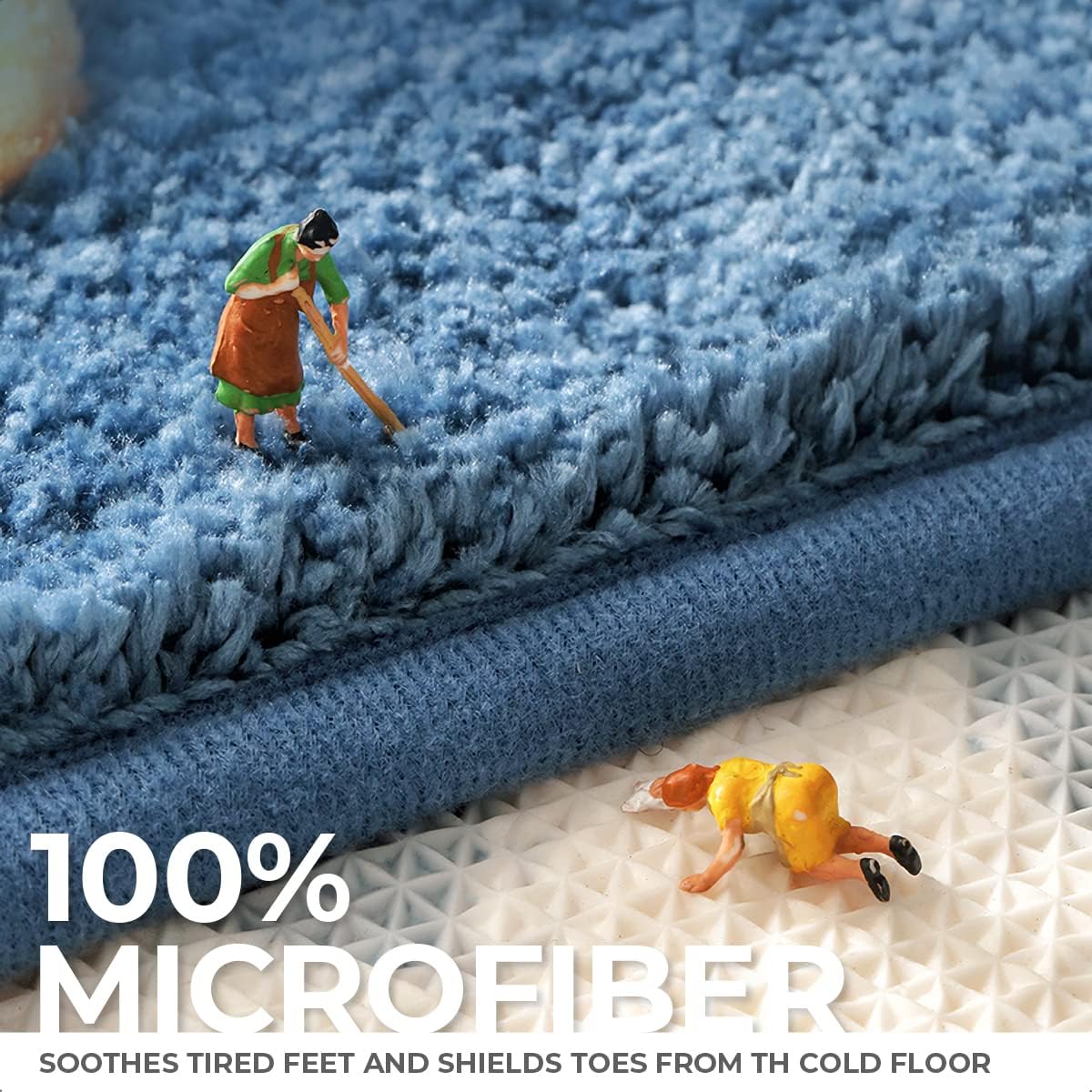 Bath Rug Cute Space Bathroom Rug Mat for Bathroom, Soft Microfiber Rug Water Absorbent Bath Mat fot Kids, Bedroom, Kitchen, Dinning, Non Skid Machine Washable Funny Rug (Planet, 20x31)