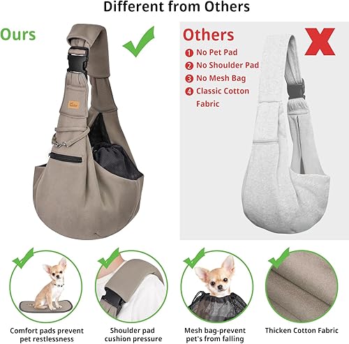 Miniatura 2 de Cuby Transportador para perros y gatos  Bolsa reversible para mascotas manos libres  Bolsa suave y diseño de bolsa  Adecuado para cachorros, perros