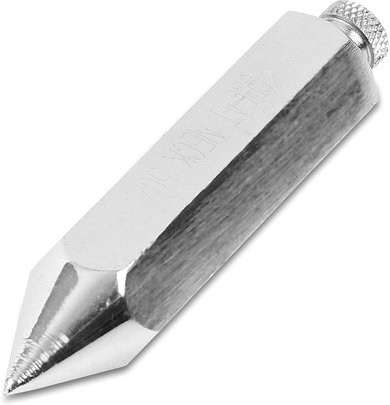 Greatneck Plomada de 8 oz para alineación vertical, Plomada hexagonal, Cuerpo de acero, Cromado, Herramientas de carpintero para mejoras en el hogar, Herramientas de mampostería