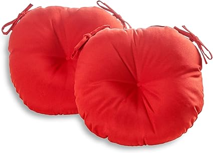 round red cushions
