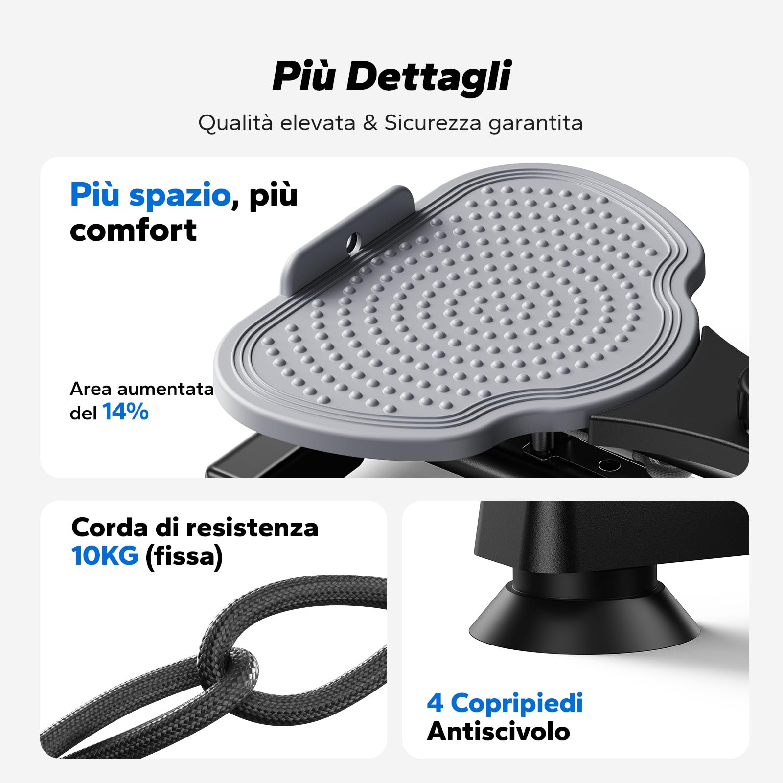 MERACH Twist Waist Disc Board per le Donne, Waist Whisper con 2 Fasce Elastiche, Pedana Rotante Dimagrante per Allenare Core e Fianchi, 136KG Max per Fitness & Ginnastica - Grigio (Pro)