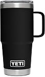 YETI Rambler 20 oz Travel Mug, Stainless Steel, Vacuum Insulated with Stronghold Lid, Black