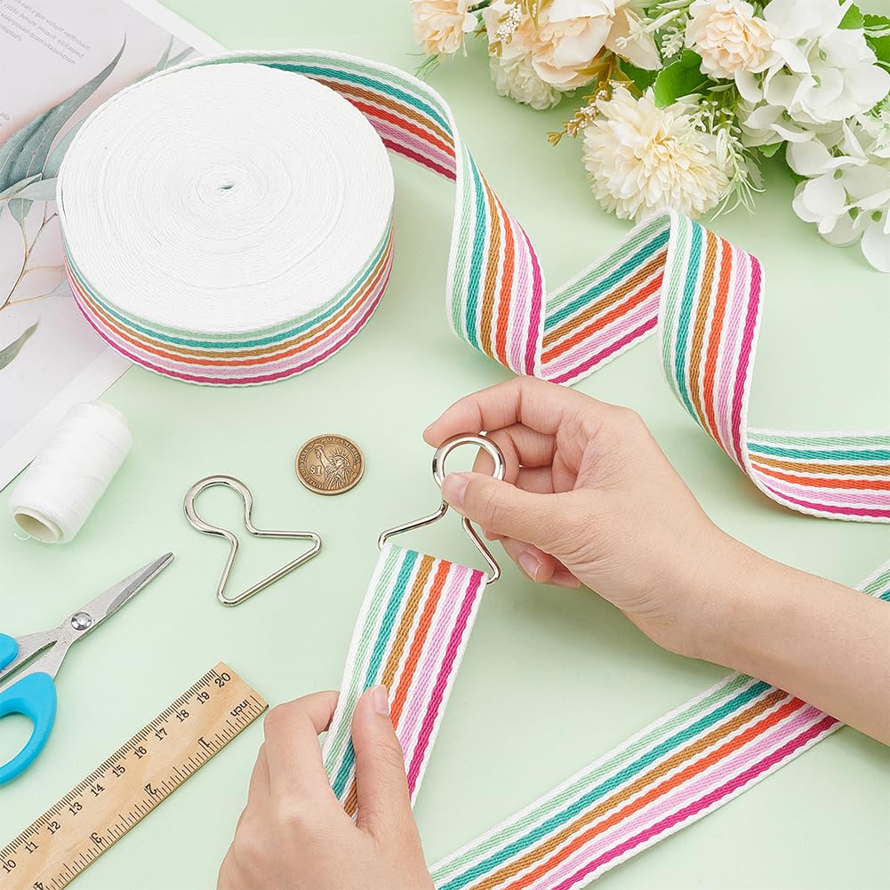 Strapping Ribbon Snapklik.com : 10 Yards Rainbow Striped Ribbon, 1-1/2 Inch Wide ...