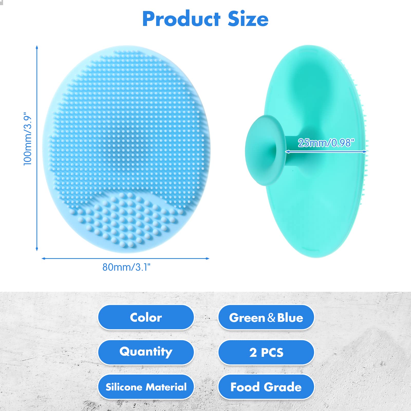 Brosse à uits et légumes en Silicone, Pot de nettoyage de plats, brosse multifonctionnelle pour pommes de terre et carottes, outils de cuisine faciles à nettoyer  15