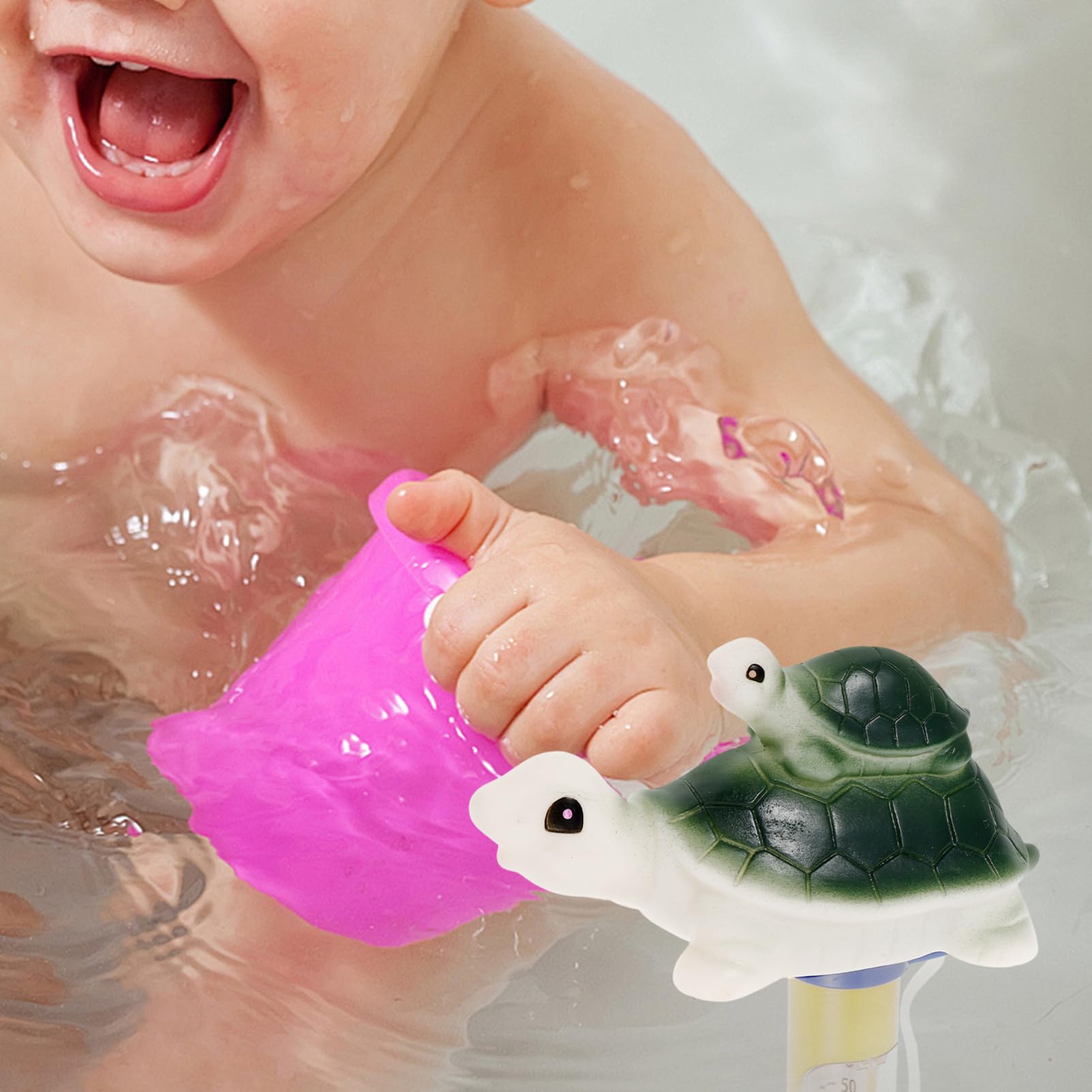 UPKOCH 3 Pezzi Termometro Galleggiante Forma per Piscina e da Della Temperatura per Design e Leggero per Bagni
