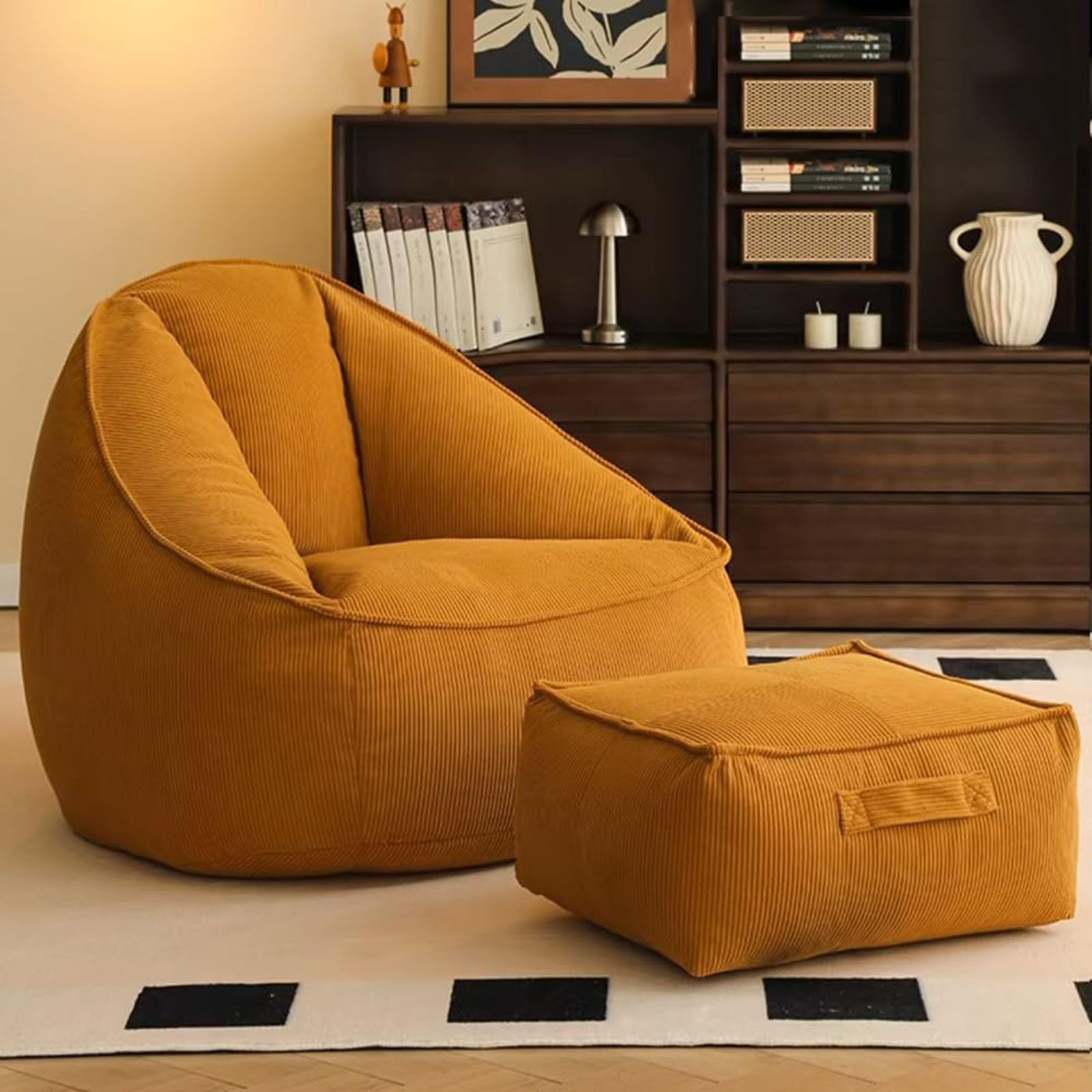 ソファ　1人掛け　レザービーズクッション　グレー LOOSY 1人掛けビーズソファ Gray｜1人用ソファ おしゃれ