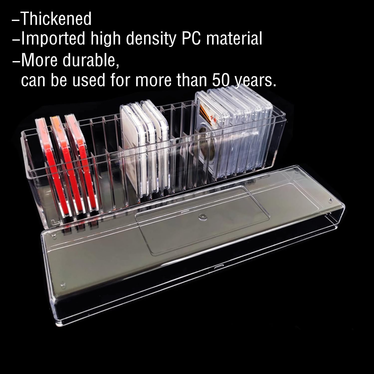 Highly Transparent Coin Slab Storage Box for NGC PCGS PCCB Graded Coin Case image 5