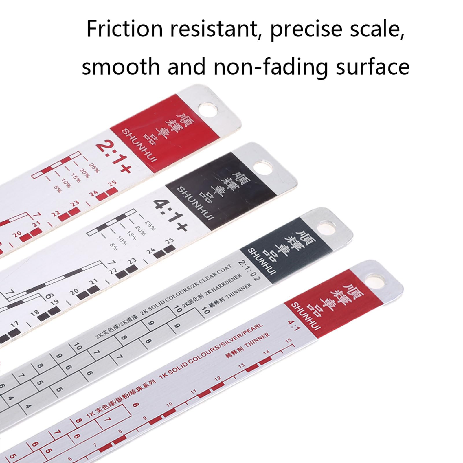 Standard Paint Ruler Paint Ratio Ruler Paint Mixing Ruler Dipstick Scale Ruler Paint Mixing Tool Ruler Paint Tool