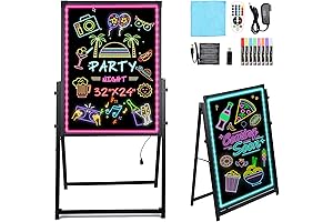Hosim Programmable LED Message Writing Board - A-Frame, 32" x 24"
