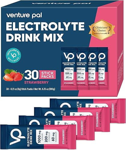 Miniatura 12 de Venture Pal Paquete de electrolitos en polvo sin azúcar con alto contenido de sodio, paquetes de hidratación con vitamina, sodio y potasio | Cero