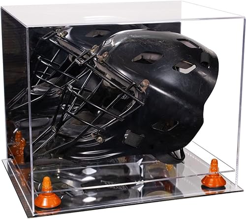 Miniatura 40 de vitrina de acrílico tamaño real casco fútbol americano.