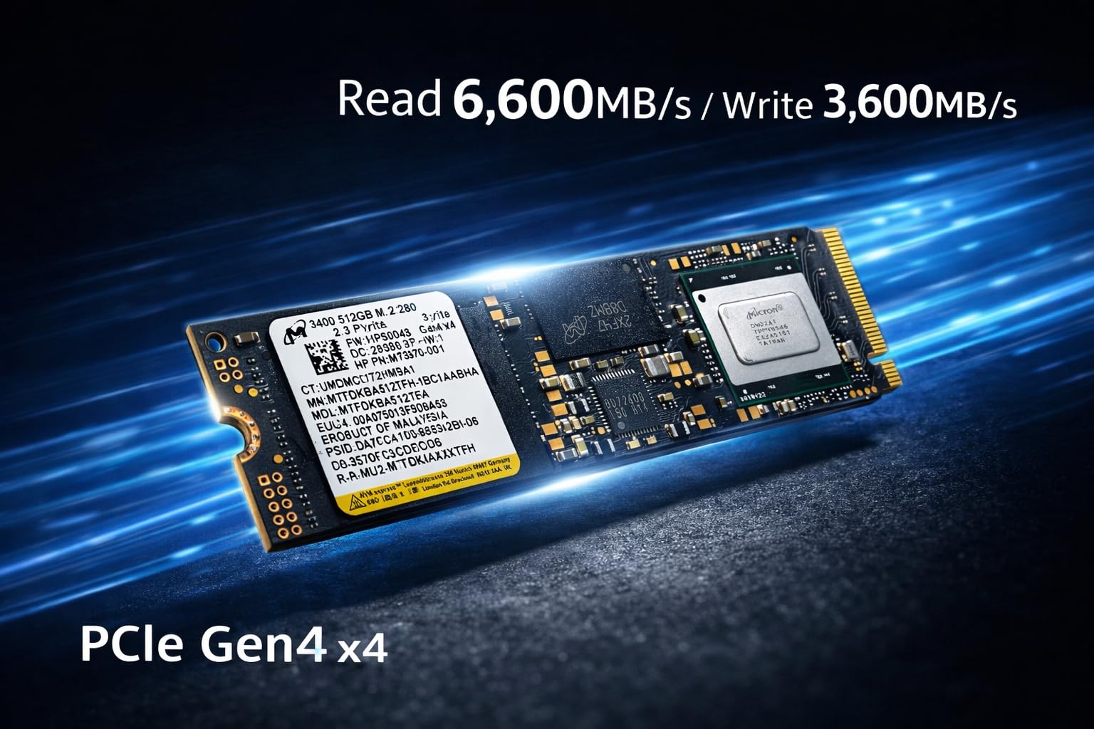 Amazon | Micron 3400 /MTFDKBA2T0TFH/NVMe SSD 2TB M.2 2280 PCIe