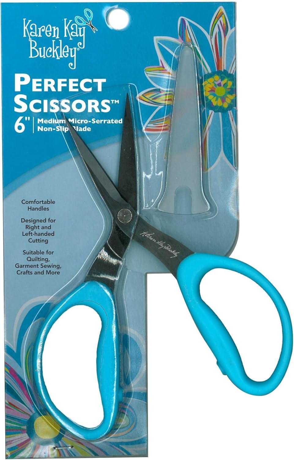 Karen Kay Buckley's Perfect Scissors, Medium 6-Inch Mirco Serrated Blades (1) (Original Version) (Standard)